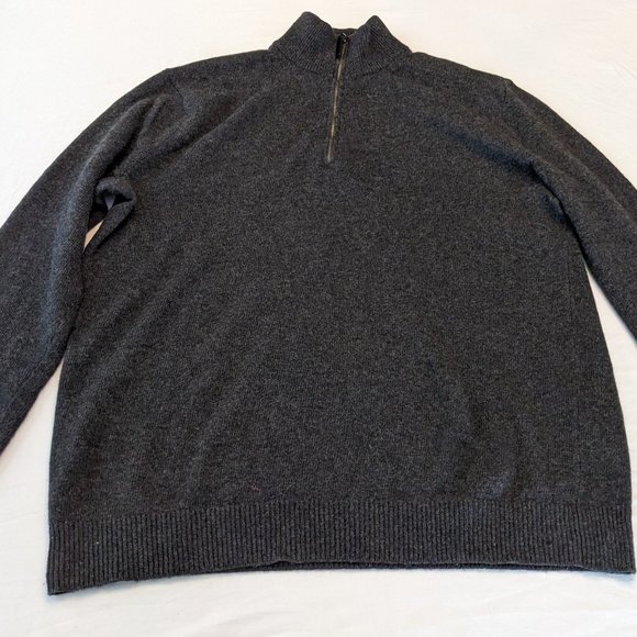 Banana Republic Italian Merino Half-Zip Sweater - XLT - Like New - Picture 2 of 5